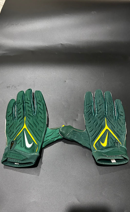 Green Baylor Bears Padded Gloves